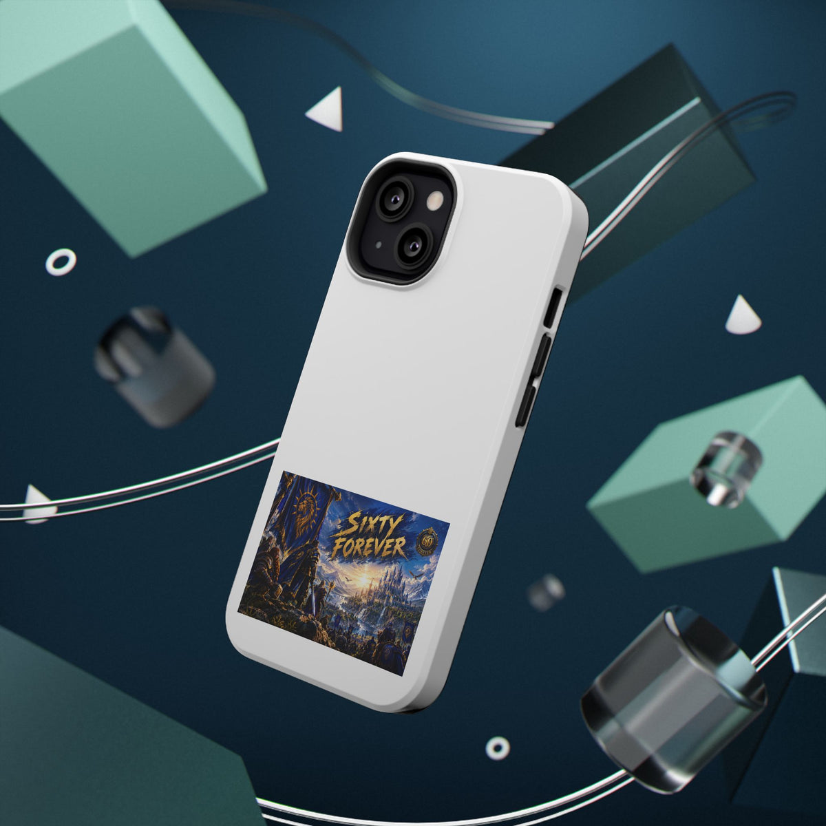 Sixty Forever – Blue Banner – Phone Case