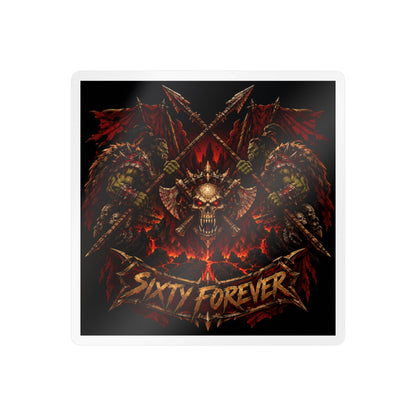 Sixty Forever – Skull & Axes – Poster Decal