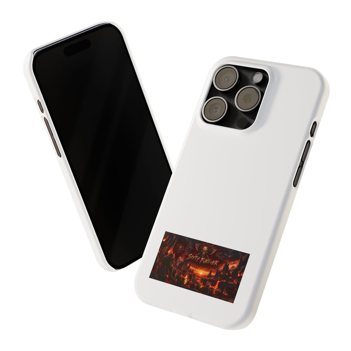 Slim Phone Case — Dark Fantasy Cityscape "Soft Panic" Design