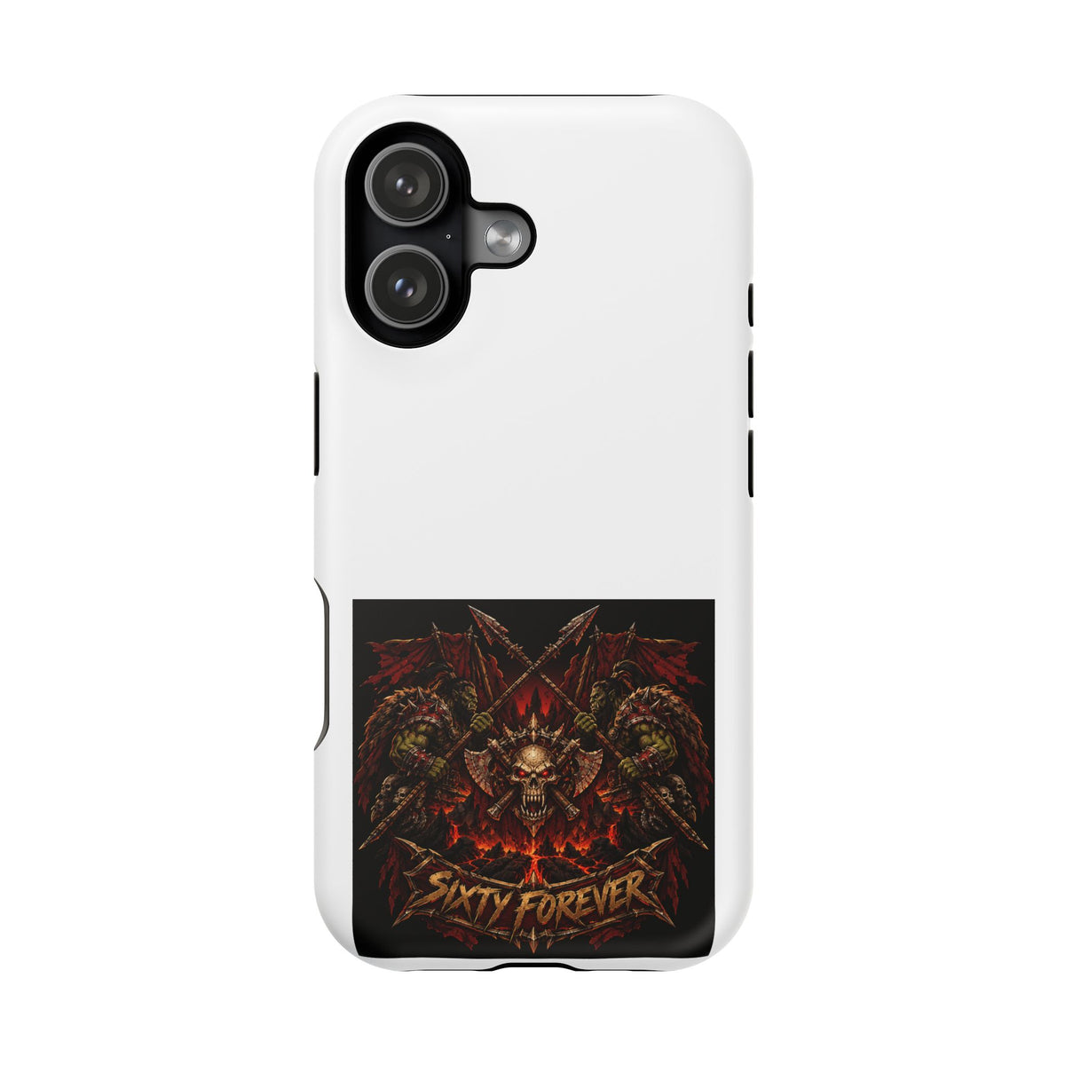 Sixty Forever – Skull & Axes – Phone Case