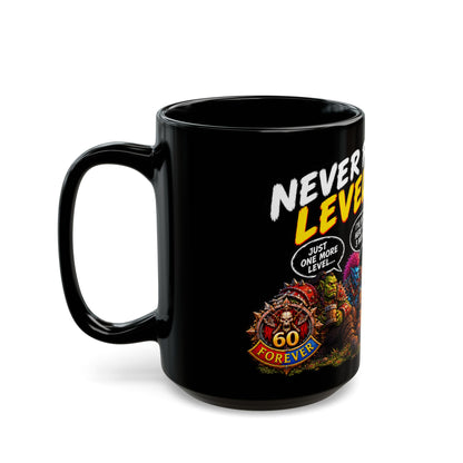 Never Pass Level 60 – Black Mug (11oz & 15oz)