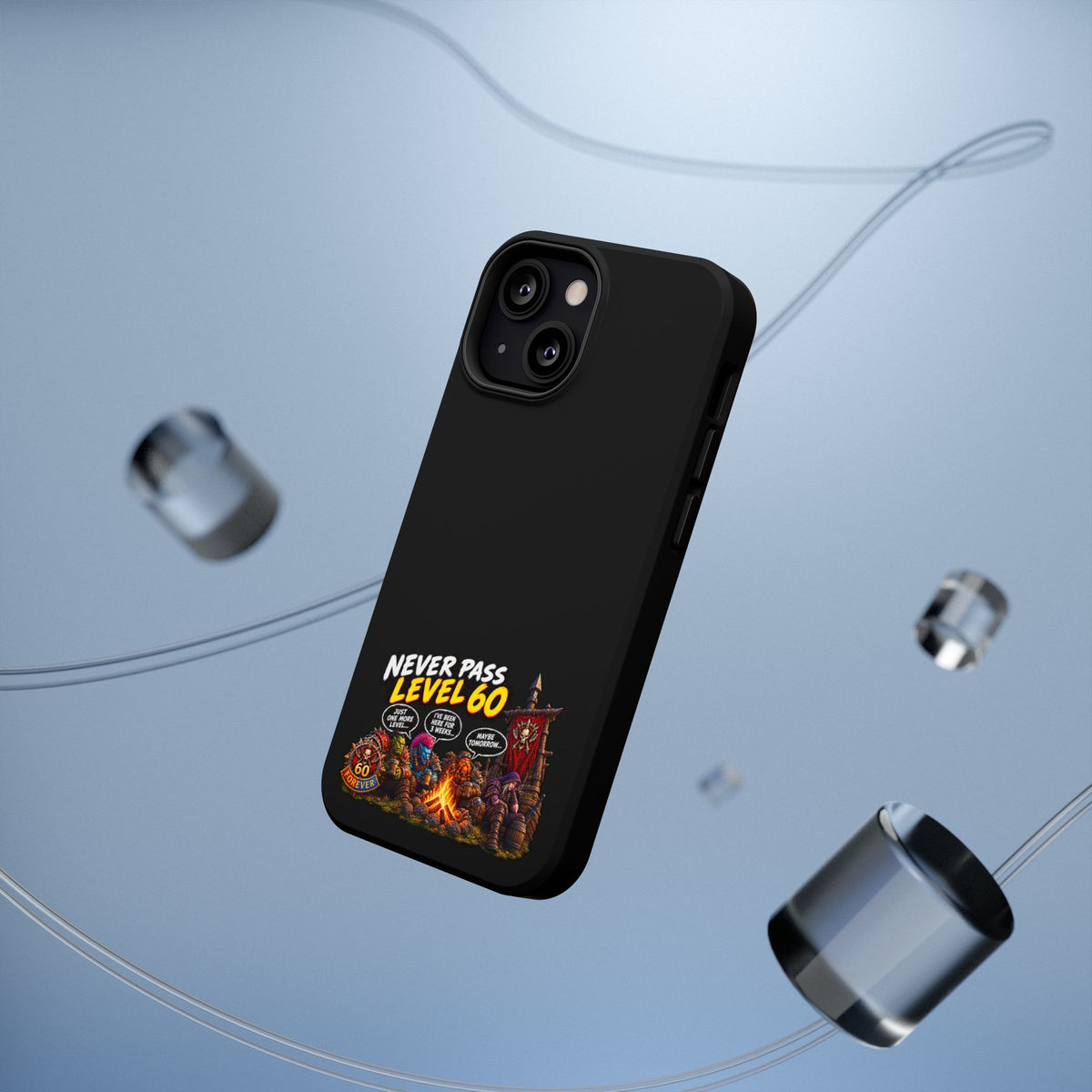 Phone Case — 'Never Pass Level 60' Heavy-Duty Impact-Resistant Phone Case