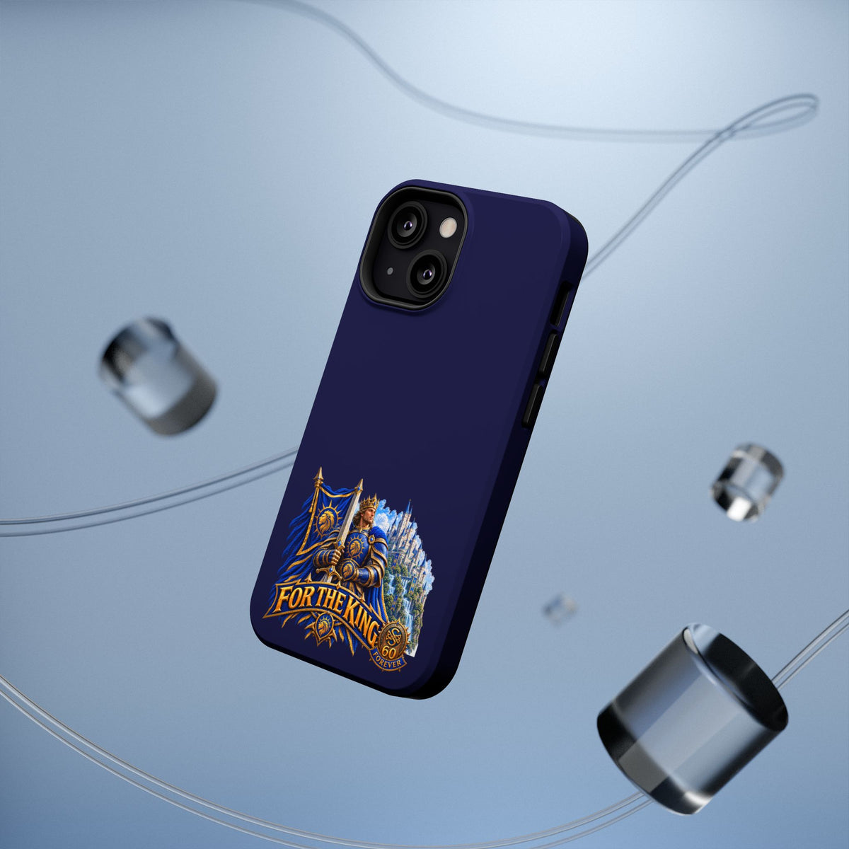 Phone Case — 'For The King' Banner Heavy-Duty Impact-Resistant Phone Case