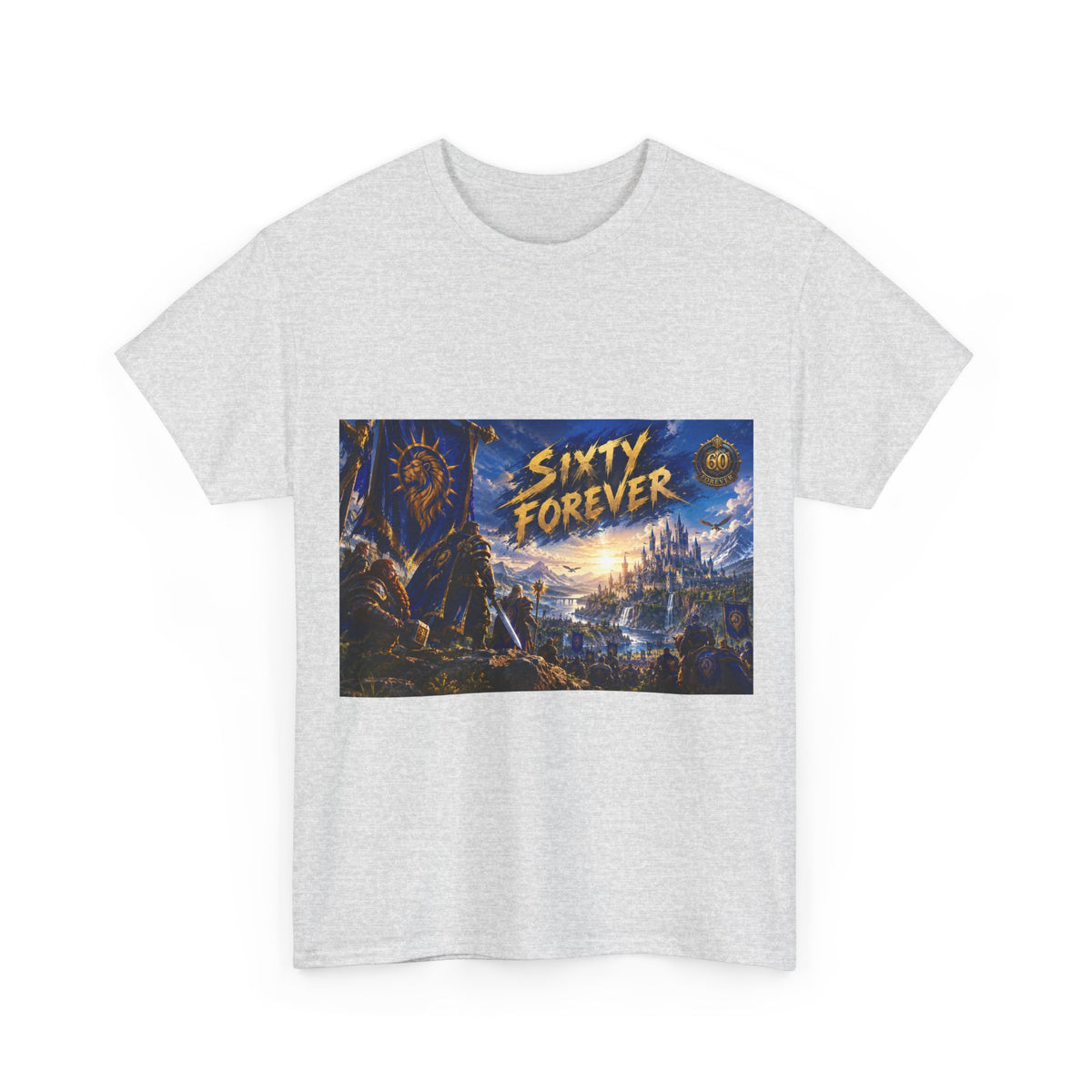 Sixty Forever – Blue Banner – T-Shirt