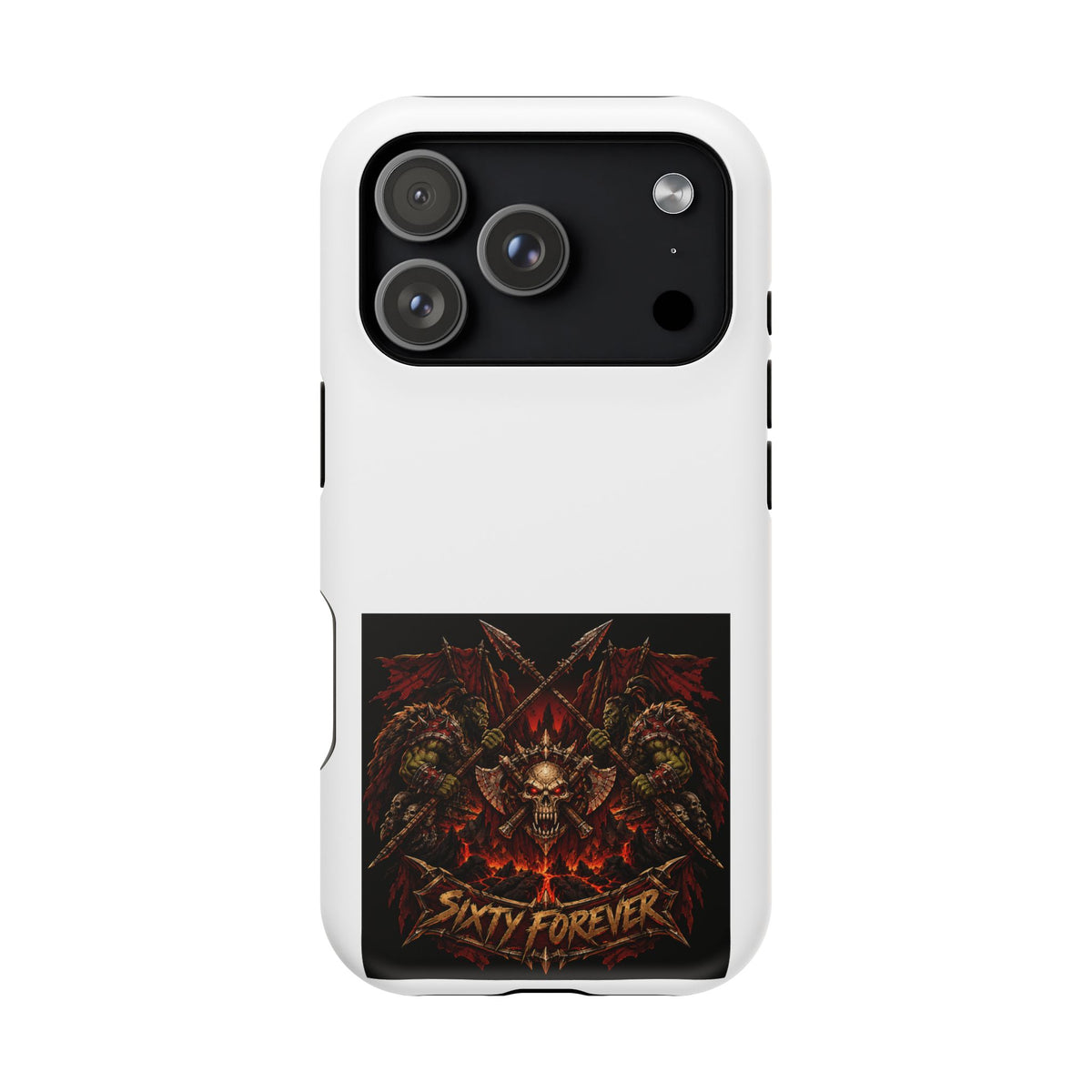 Sixty Forever – Skull & Axes – Phone Case