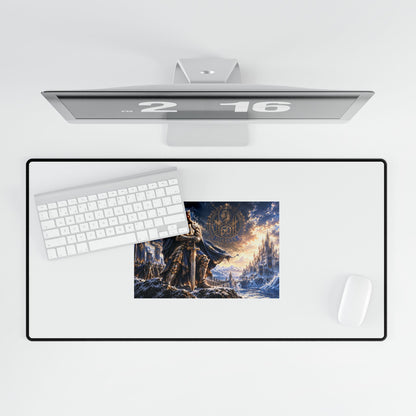 Viking Warrior Desk Mat — Nordic Saga Gaming Mouse Pad