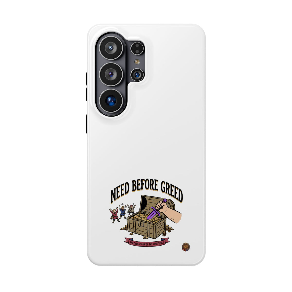 Phone Case — 'Need Before Greed' Heavy-Duty Impact-Resistant Phone Case