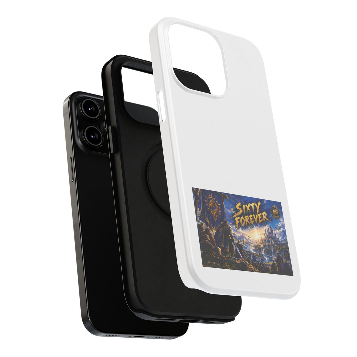 Sixty Forever – Blue Banner – Phone Case