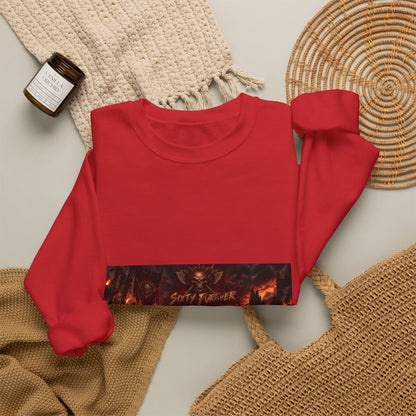 Crewneck Sweatshirt — Dark Fantasy 'Enjoy The Flames' Graphic