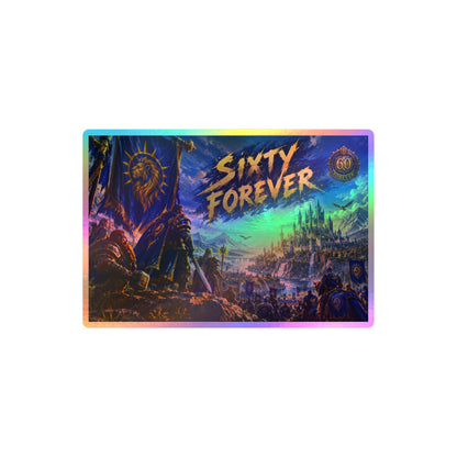 Sixty Forever – Blue Banner – Poster Decal