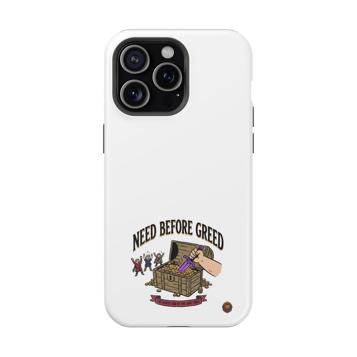 Phone Case — 'Need Before Greed' Heavy-Duty Impact-Resistant Phone Case