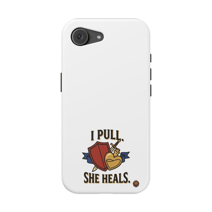 Phone Case — 'I Pull. She Heals.' Heavy-Duty Impact-Resistant Phone Case
