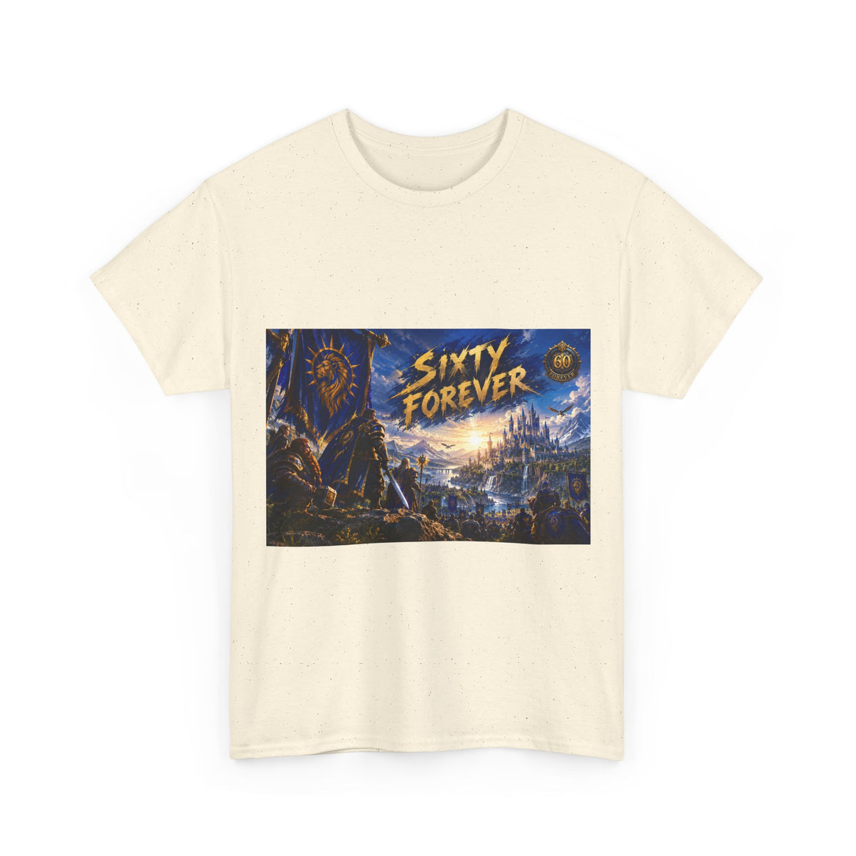 Sixty Forever – Blue Banner – T-Shirt