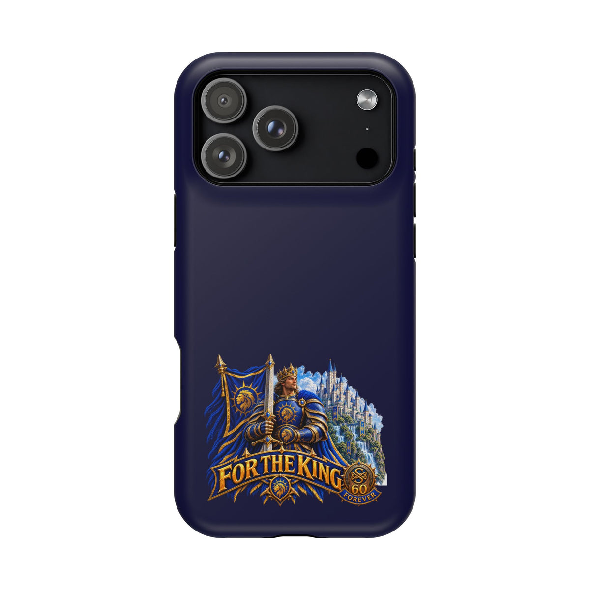 Phone Case — 'For The King' Banner Heavy-Duty Impact-Resistant Phone Case