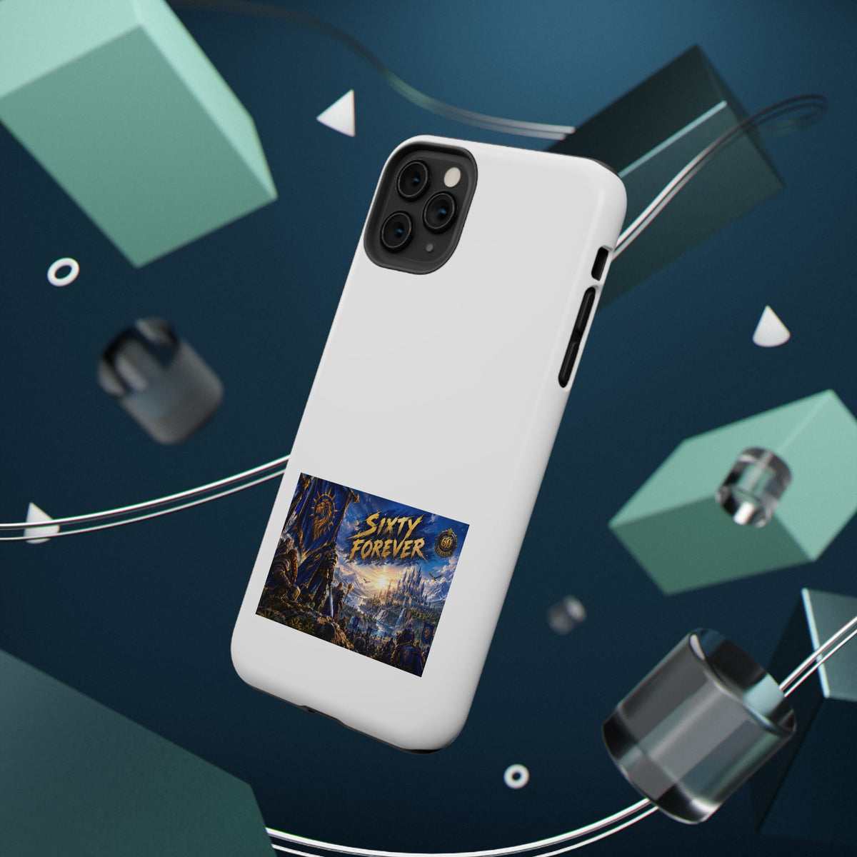 Sixty Forever – Blue Banner – Phone Case