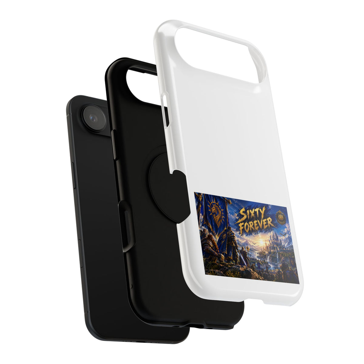 Sixty Forever – Blue Banner – Phone Case