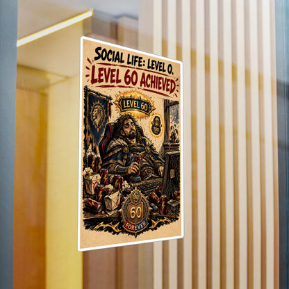Level 60 Achieved (Red) – Poster Decal