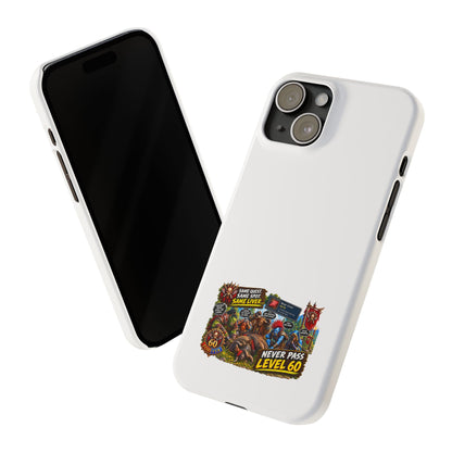 Level 60 Gamer Collage Slim Phone Case