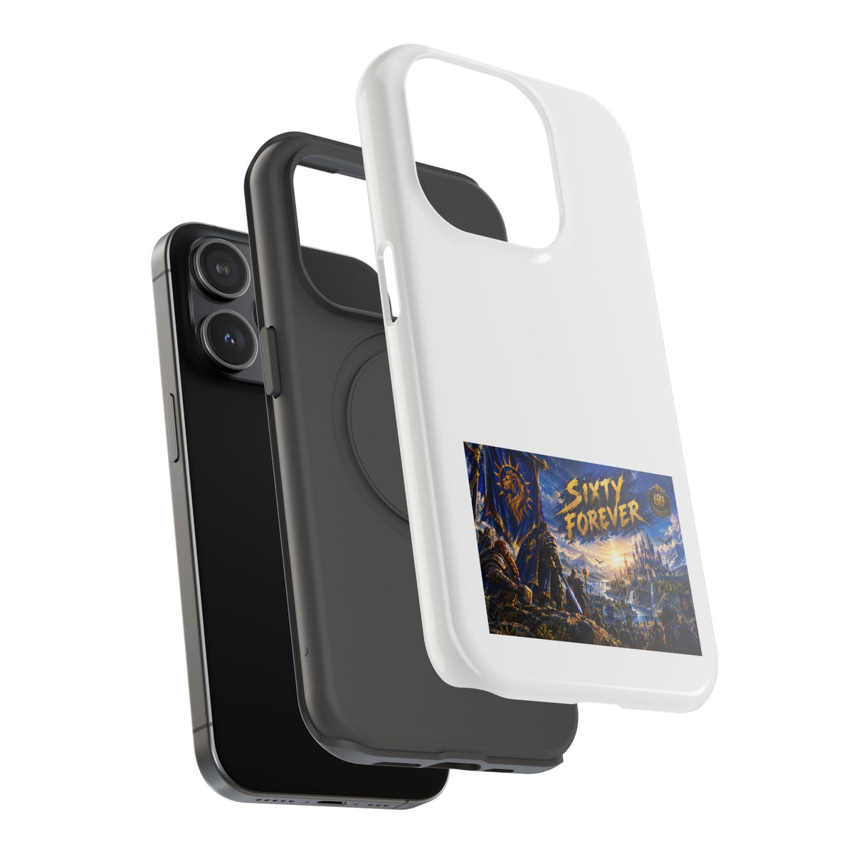 Sixty Forever – Blue Banner – Phone Case
