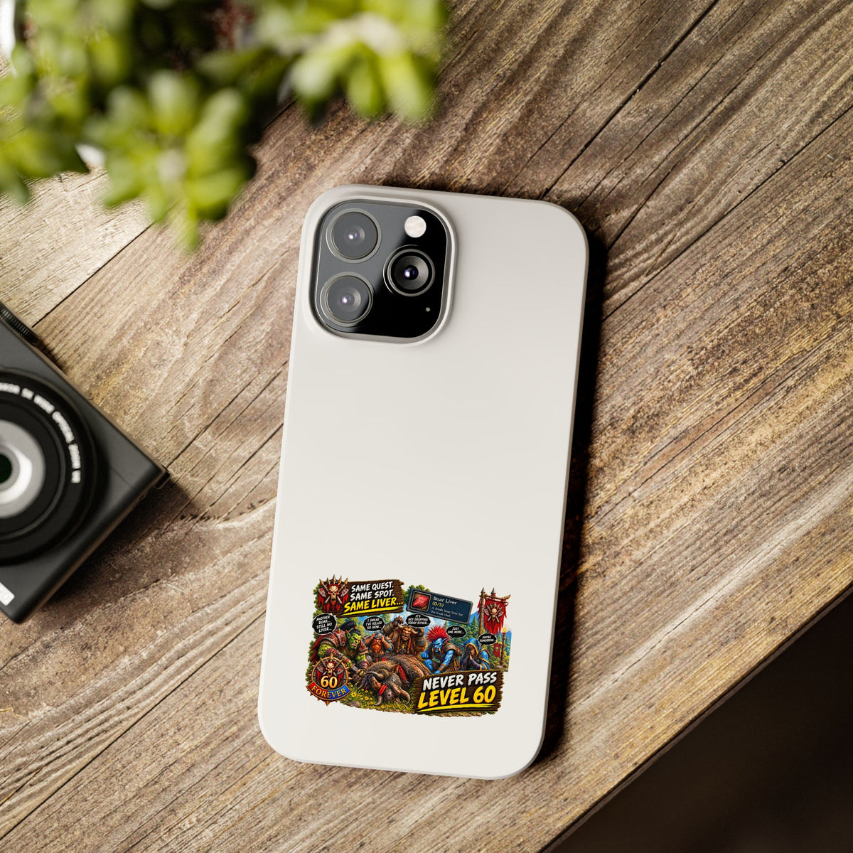 Level 60 Gamer Collage Slim Phone Case