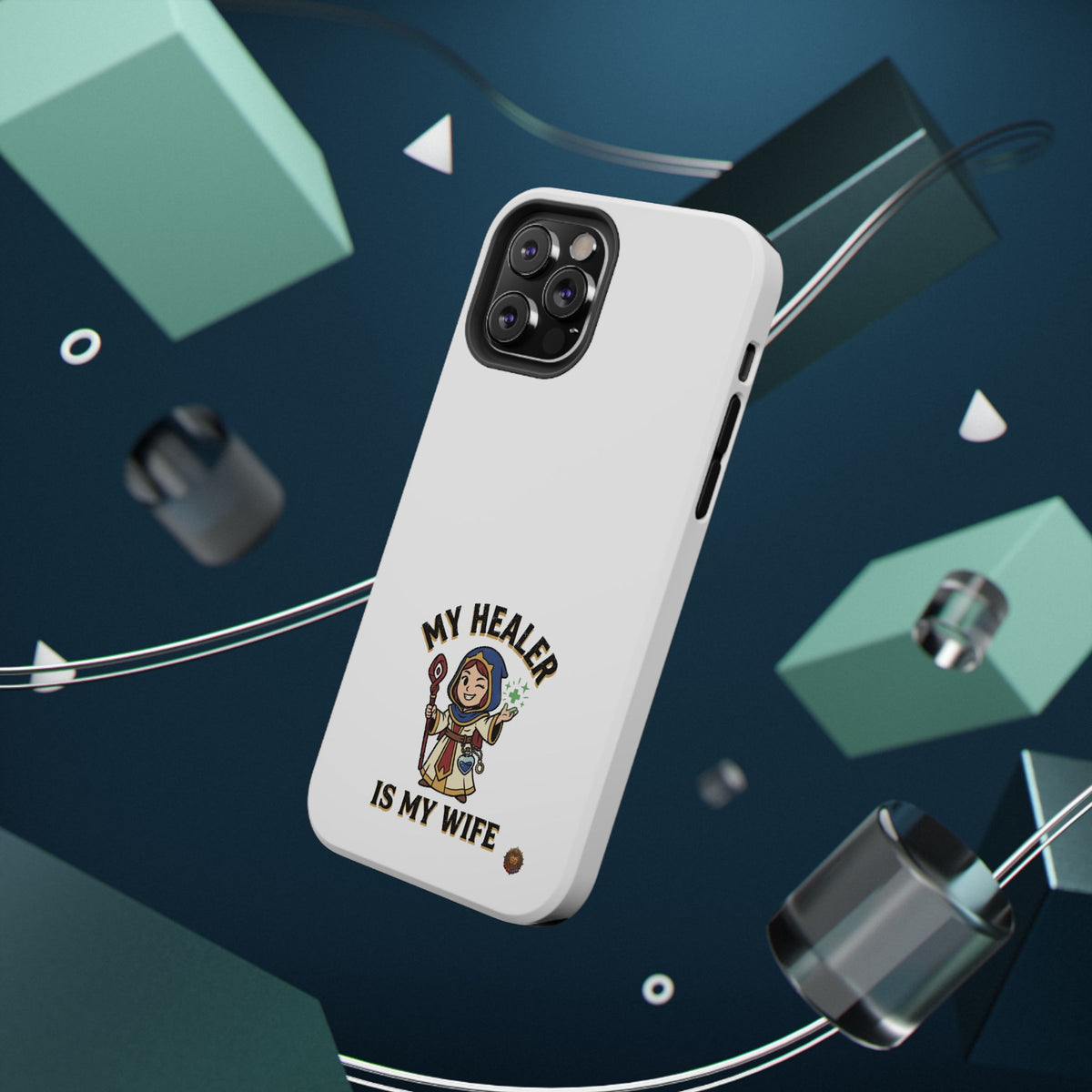 Phone Case — 'My Healer Is My Wife' Heavy-Duty Impact-Resistant Phone Case