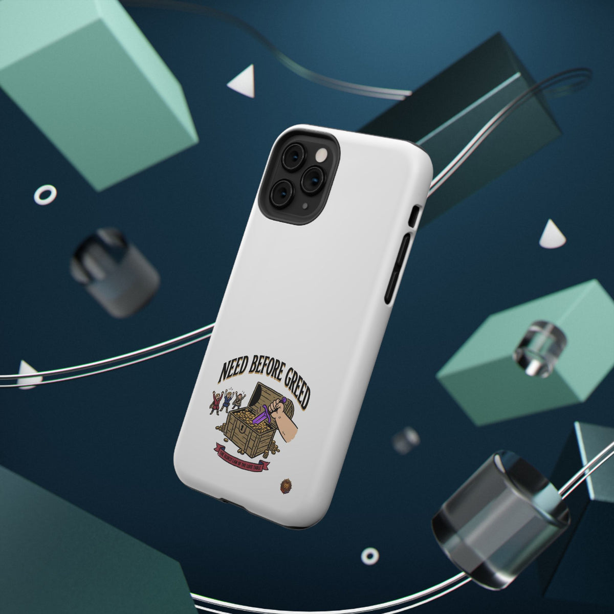 Phone Case — 'Need Before Greed' Heavy-Duty Impact-Resistant Phone Case