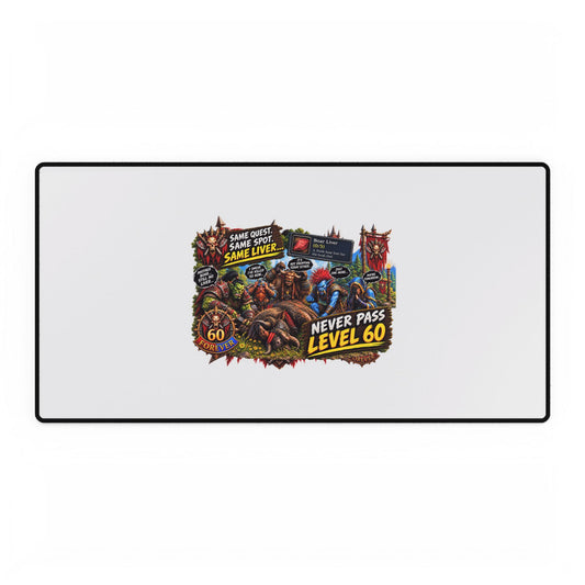 Red 'Til Dead Gamer Desk Mat — Large RPG Battle Mousepad