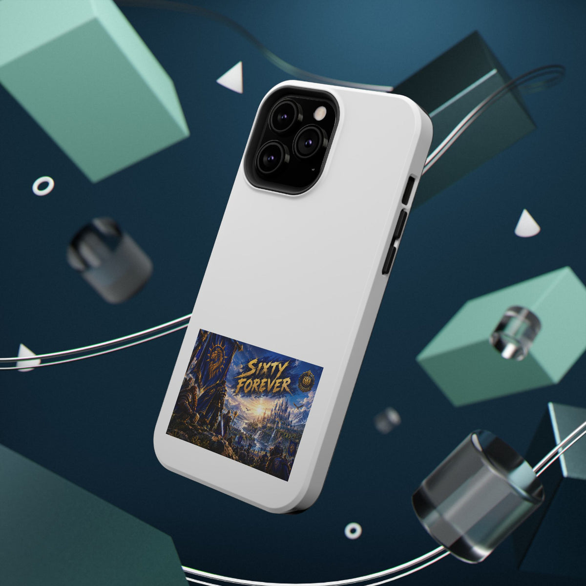 Sixty Forever – Blue Banner – Phone Case