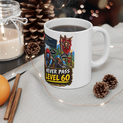 Same Quest, Same Spot – White Mug (11oz)