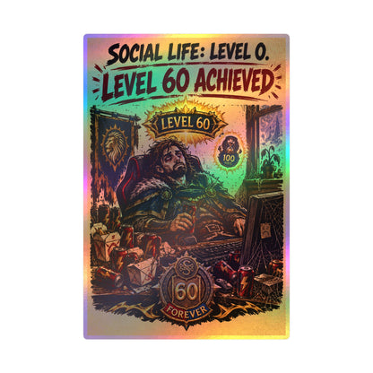 Level 60 Achieved (Blue) – Sticker