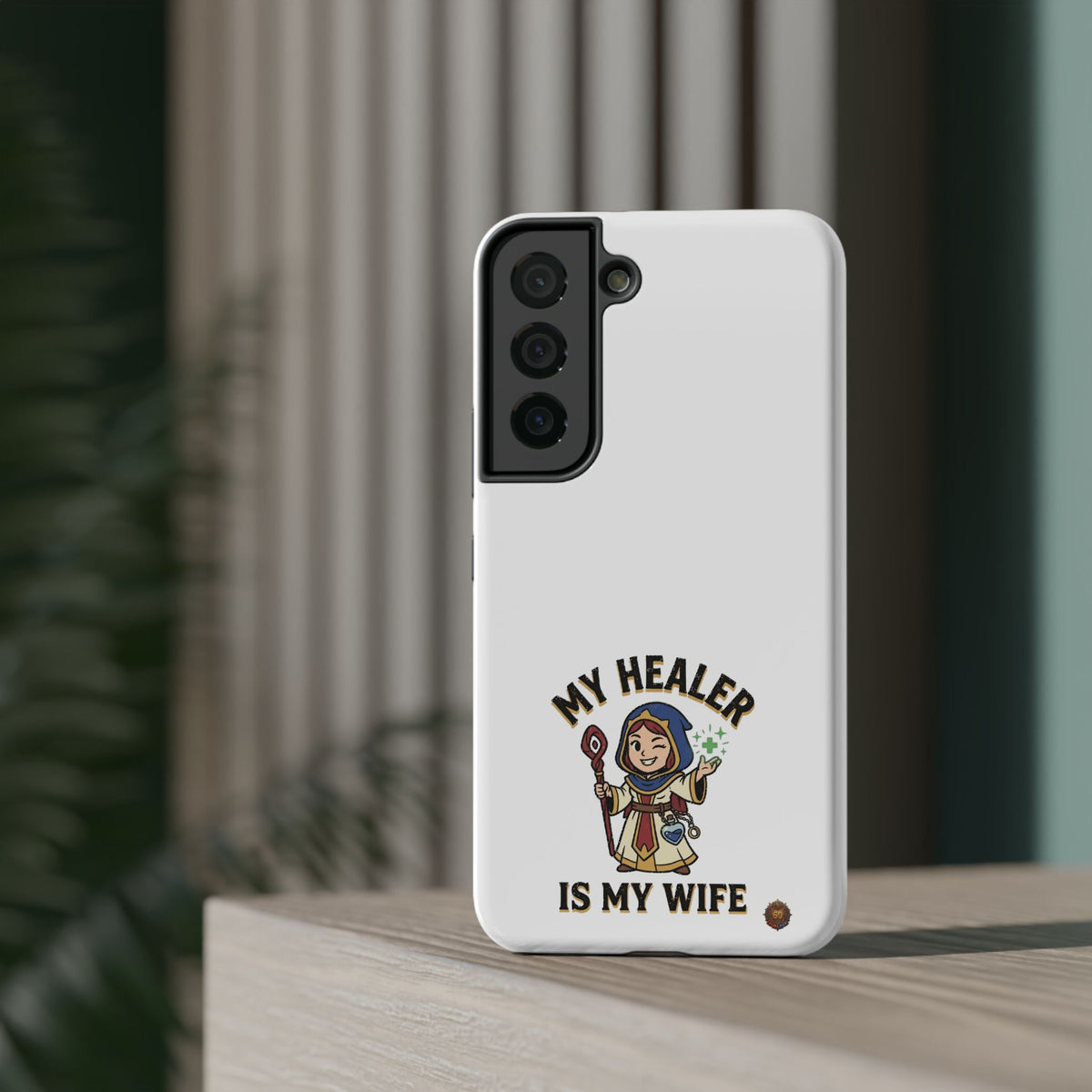 Phone Case — 'My Healer Is My Wife' Heavy-Duty Impact-Resistant Phone Case