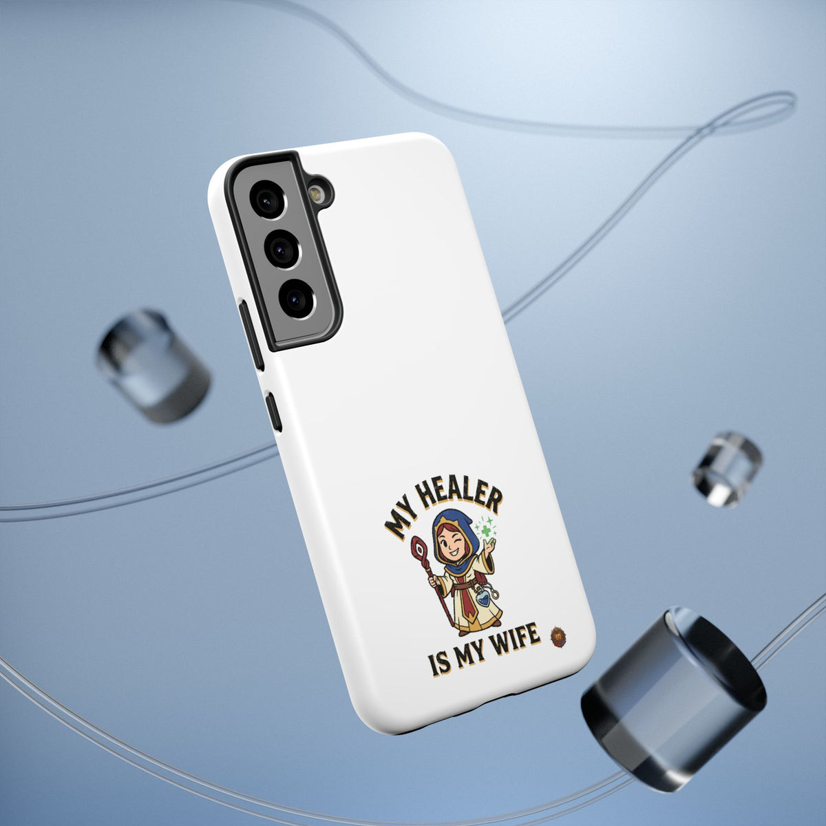 Phone Case — 'My Healer Is My Wife' Heavy-Duty Impact-Resistant Phone Case