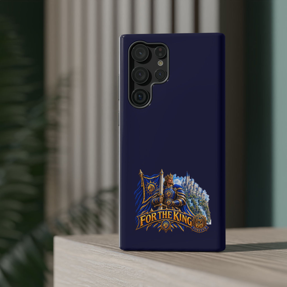 Phone Case — 'For The King' Banner Heavy-Duty Impact-Resistant Phone Case