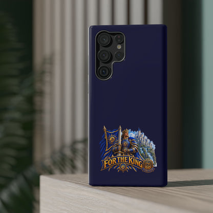 Phone Case — 'For The King' Banner Heavy-Duty Impact-Resistant Phone Case