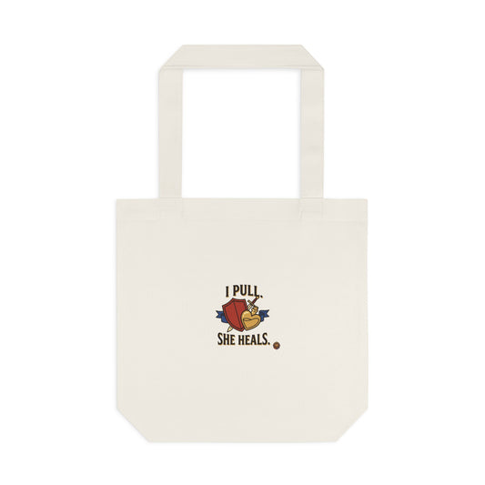Tote Bag — "I Put a Spell on the Ham" Thanksgiving Witchy Harvest Cotton Tote