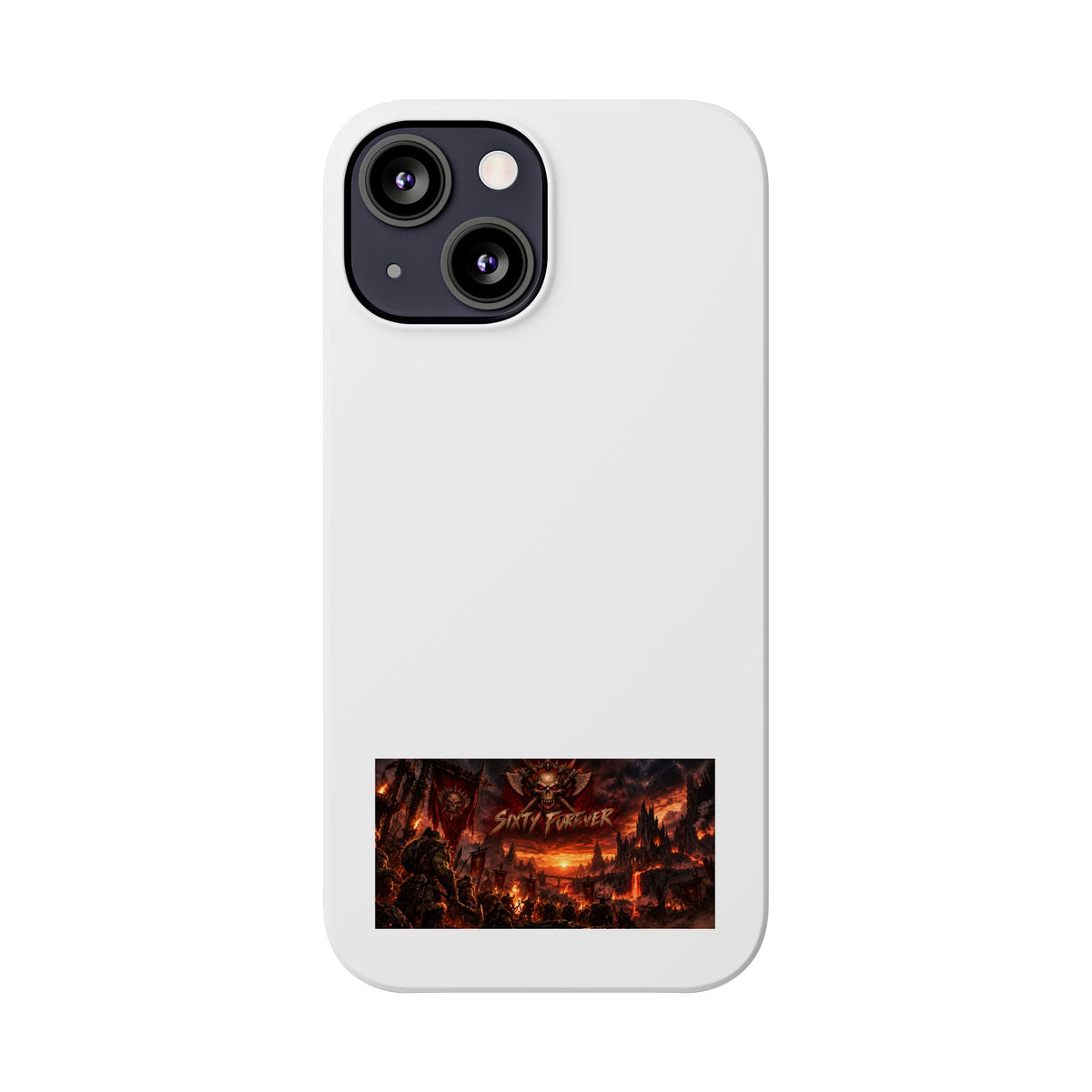 Slim Phone Case — Dark Fantasy Cityscape "Soft Panic" Design