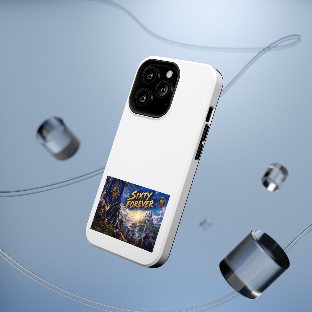 Sixty Forever – Blue Banner – Phone Case