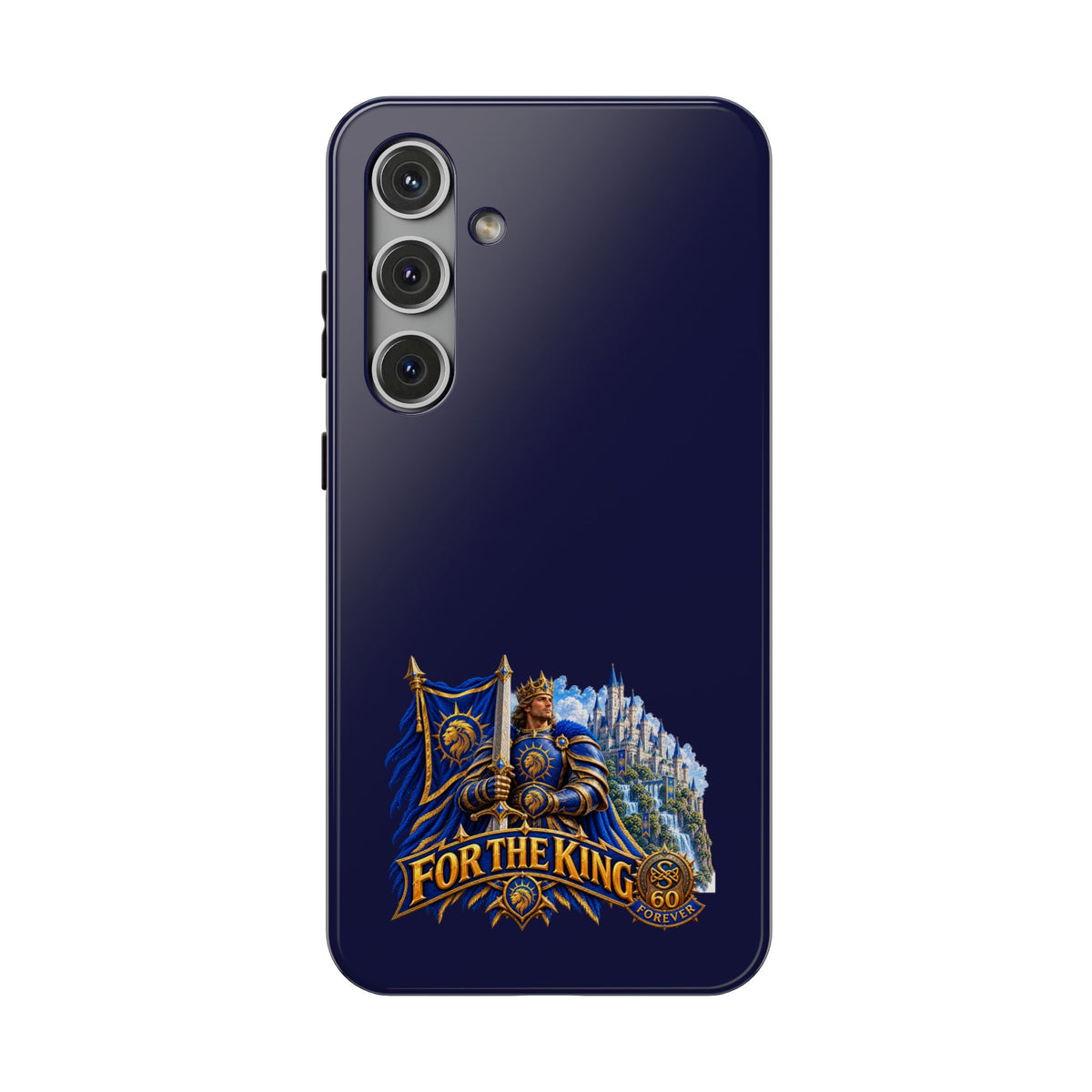 Phone Case — 'For The King' Banner Heavy-Duty Impact-Resistant Phone Case