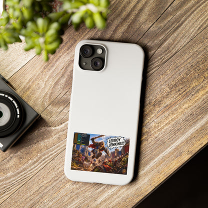 Slim Phone Case — 'Leeroy Jenkins!' Gaming Meme Design