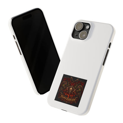 Slim Phone Case — 'Sixty Forever' Gothic Skull & Wings Design