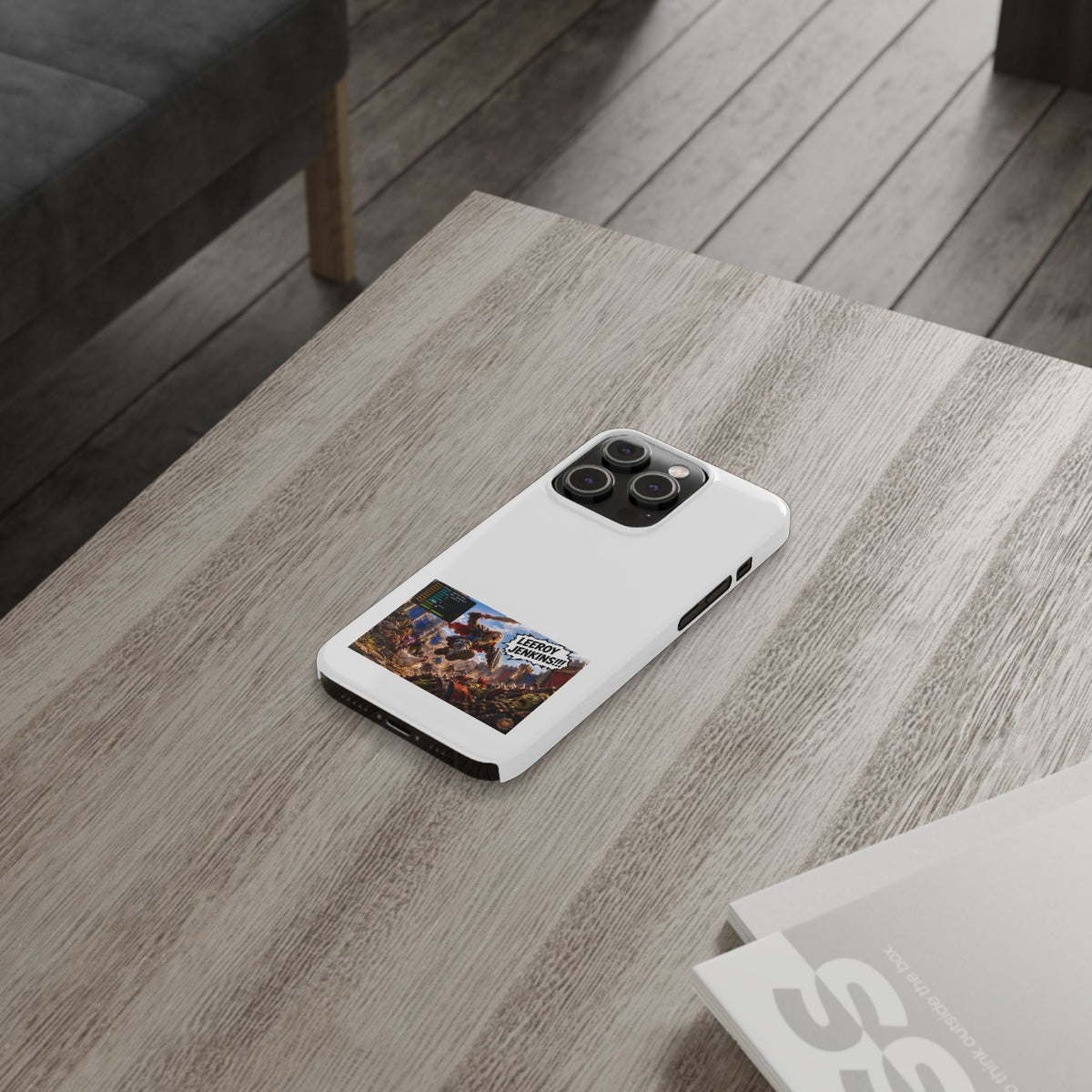 Slim Phone Case — 'Leeroy Jenkins!' Gaming Meme Design