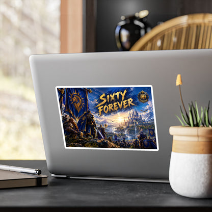 Sixty Forever – Blue Banner – Poster Decal