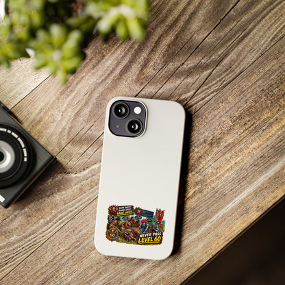 Level 60 Gamer Collage Slim Phone Case