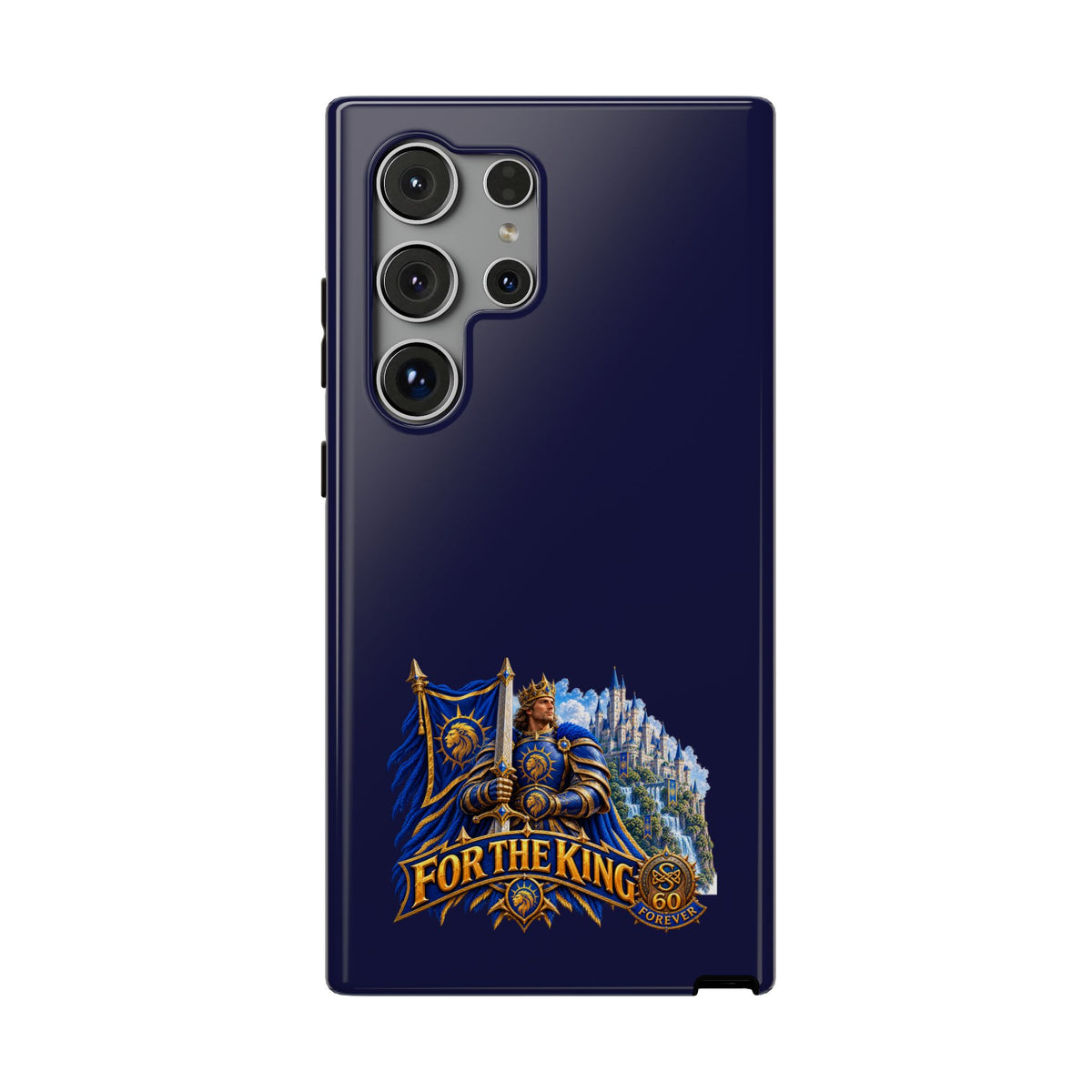 Phone Case — 'For The King' Banner Heavy-Duty Impact-Resistant Phone Case