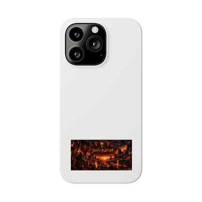 Slim Phone Case — Dark Fantasy Cityscape "Soft Panic" Design