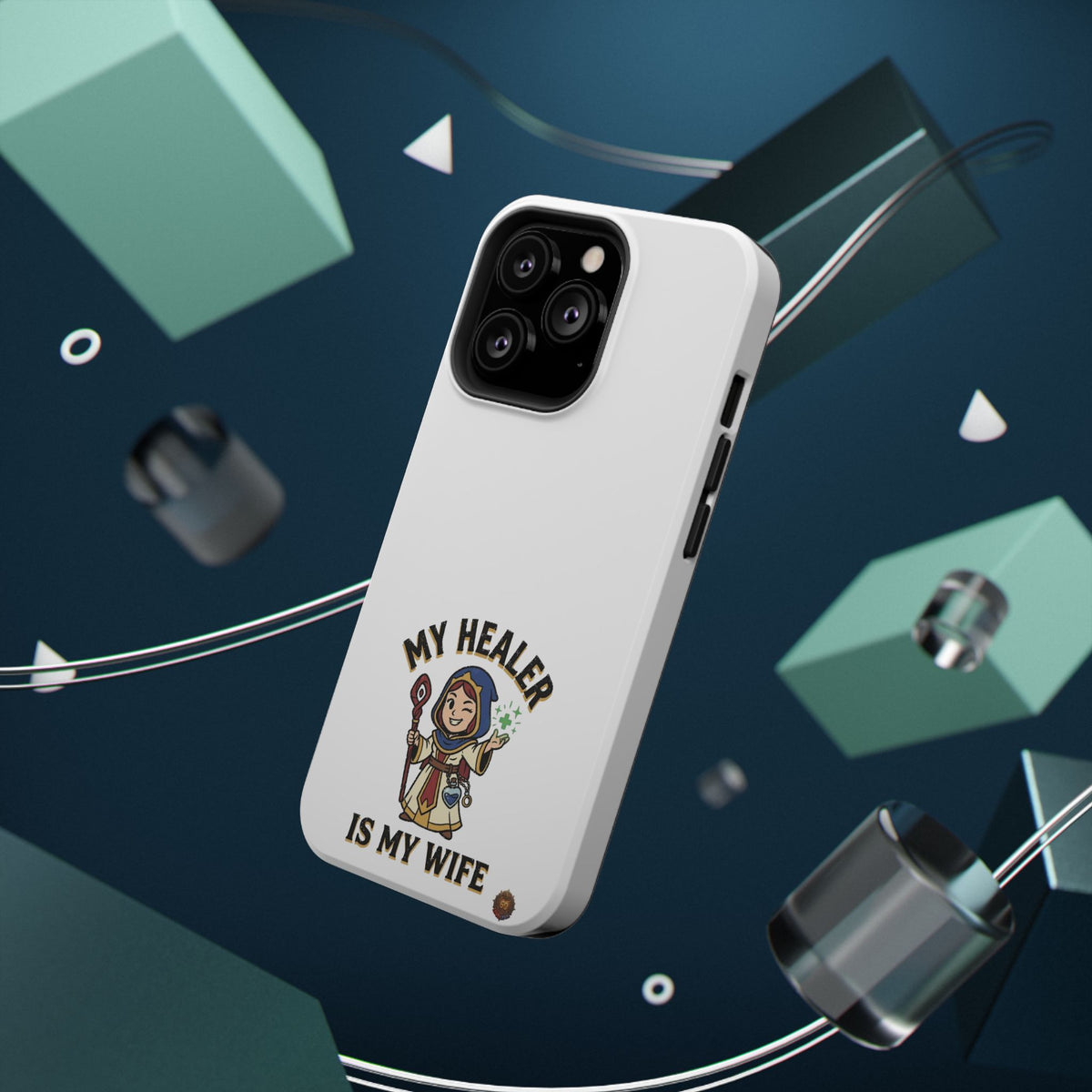 Phone Case — 'My Healer Is My Wife' Heavy-Duty Impact-Resistant Phone Case