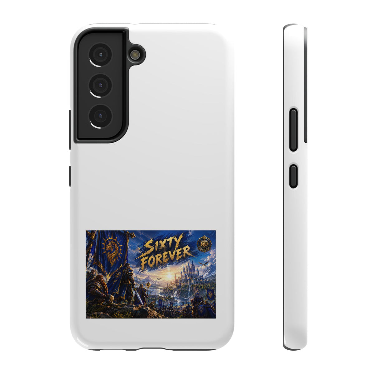 Sixty Forever – Blue Banner – Phone Case