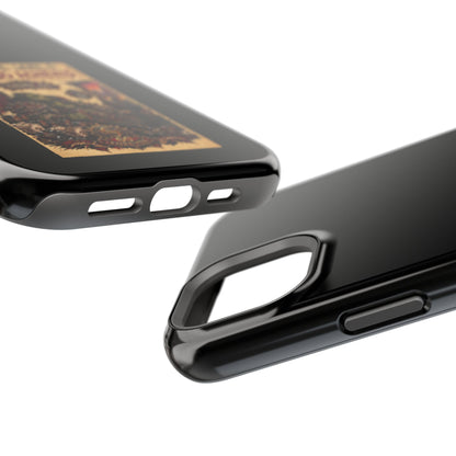 Phone Case — 'Social Life: Level 0 — Level 60 Achieved (Skull Banner)' Heavy-Duty Impact-Resistant Phone Case