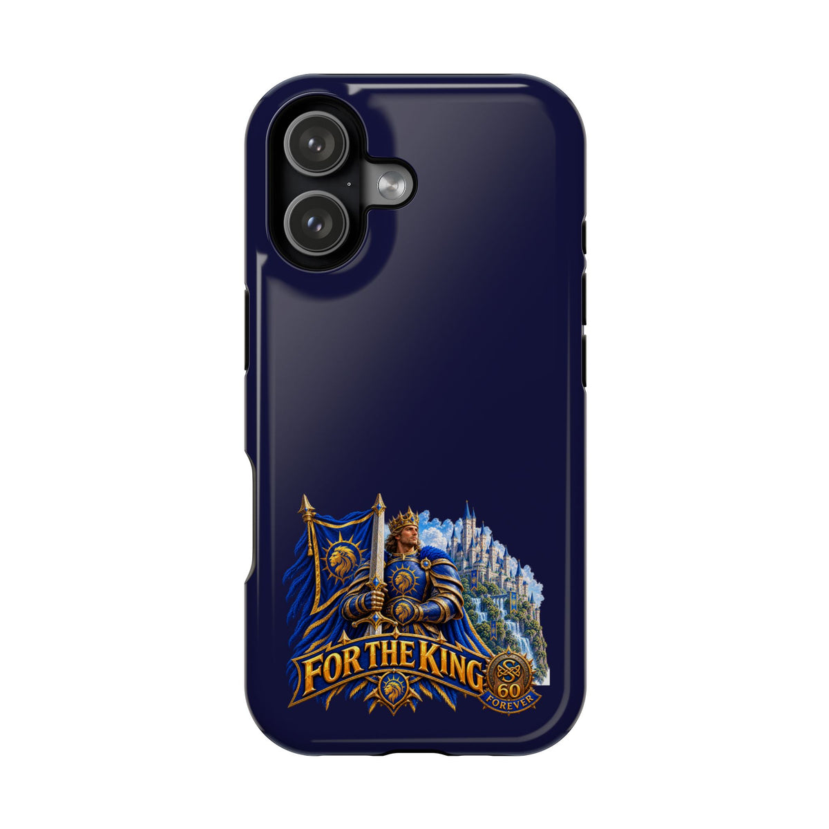 Phone Case — 'For The King' Banner Heavy-Duty Impact-Resistant Phone Case