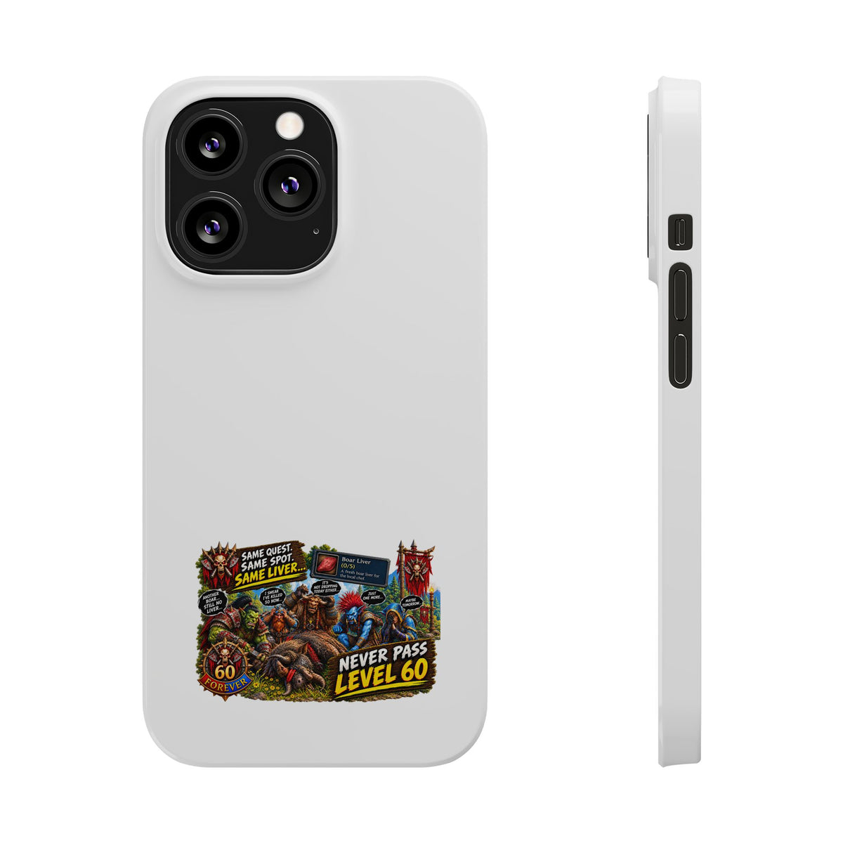 Level 60 Gamer Collage Slim Phone Case